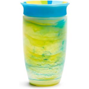 imageMunchkin Miracle 360 Toddler Sippy Cup Spill Proof 10 Ounce Tropical Swirl BlueMultiBlue