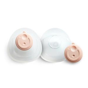 imageMunchkin Silicone Breast Milk Collector Cup with Storage Plug  Discreet and Comfortable Leak Free Nursing Pad Alternative for Breastfeeding Postpartum Moms BPA Free 2 Pack