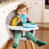 imageMunchkin Be Happy Toddler Dining Set Includes Suction Plate Straw Cup and Utensil Set PinkBlue