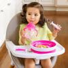imageMunchkin Be Happy Toddler Dining Set Includes Suction Plate Straw Cup and Utensil Set PinkPink