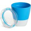 imageMunchkin Color Me Hungry 7pc Toddler Feeding Supplies Set Includes Plates Bowl Open Cup and Utensils in a Gift Box BlueBlue 7pc Set