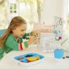 imageMunchkin Color Me Hungry 7pc Toddler Feeding Supplies Set Includes Plates Bowl Open Cup and Utensils in a Gift Box BlueBlue 7pc Set