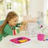 imageMunchkin Color Me Hungry 7pc Toddler Feeding Supplies Set Includes Plates Bowl Open Cup and Utensils in a Gift Box BluePink 7pc Set
