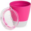 imageMunchkin Color Me Hungry 7pc Toddler Feeding Supplies Set Includes Plates Bowl Open Cup and Utensils in a Gift Box BluePink 7pc Set