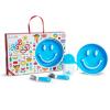 imageMunchkin Be Happy Toddler Dining Set Includes Suction Plate Straw Cup and Utensil Set PinkBlue