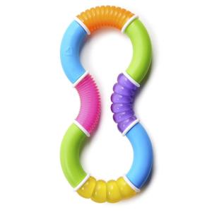 imageMunchkin Sili Twisty Bendable Baby Teether Toy Silicone and Wood BPA Free 3 MonthsTeether