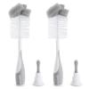 imageMunchkin Sponge Bottle Brush Grey 2 Count Pack of 1Bottle Brush  Grey