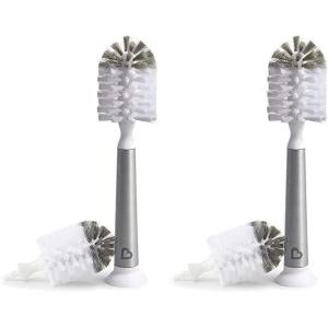 imageMunchkin Shine Stainless Steel Bottle Brush and Refill Brush Head110g Pack of 2