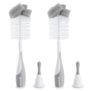 imageMunchkin Sponge Bottle Brush Grey 2 Count Pack of 1Bottle Brush  Grey