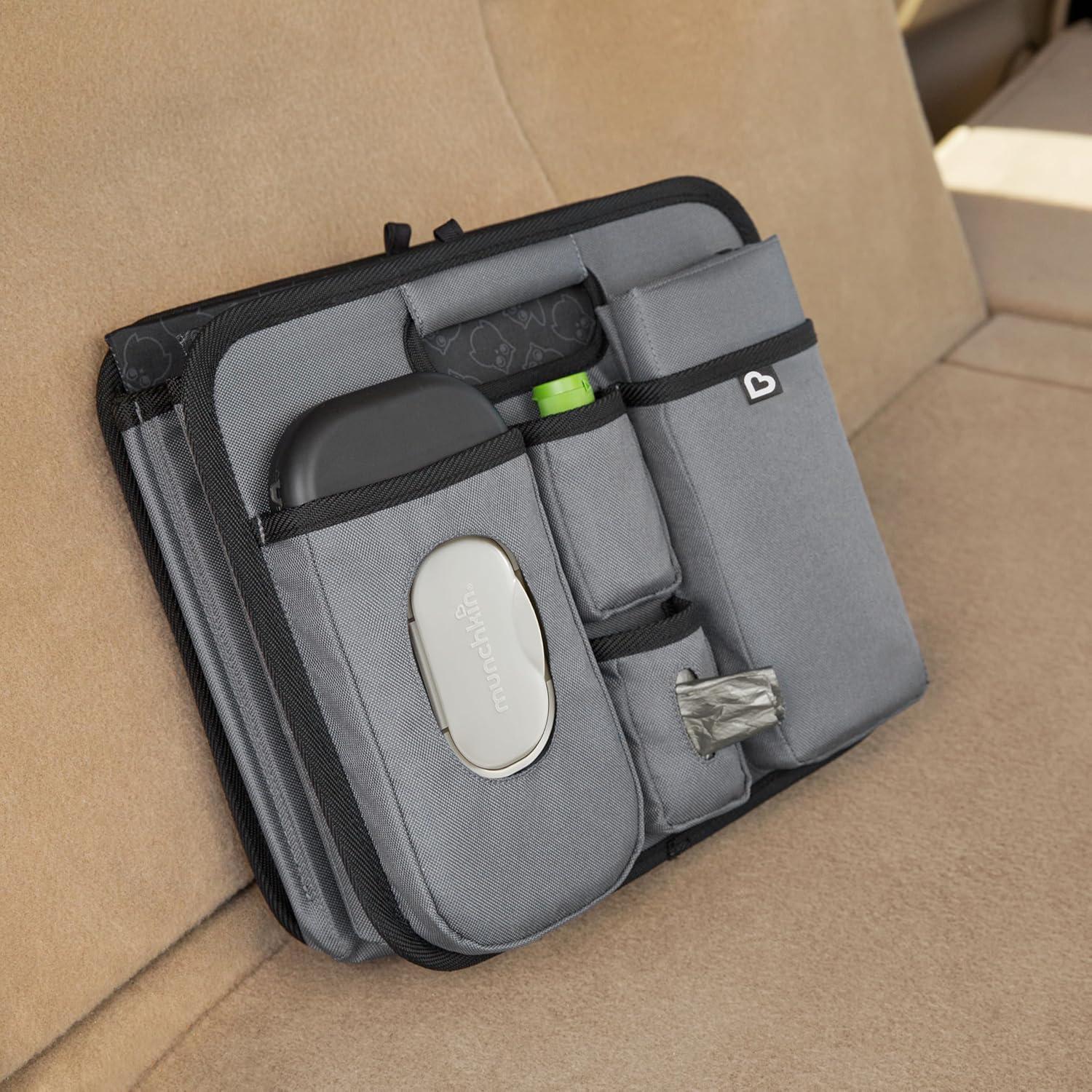 imageMunchkin Brica OutnAbout Trunk and Car Organizer with Diaper Changing Station Collapsible GreyTrunk Organizer