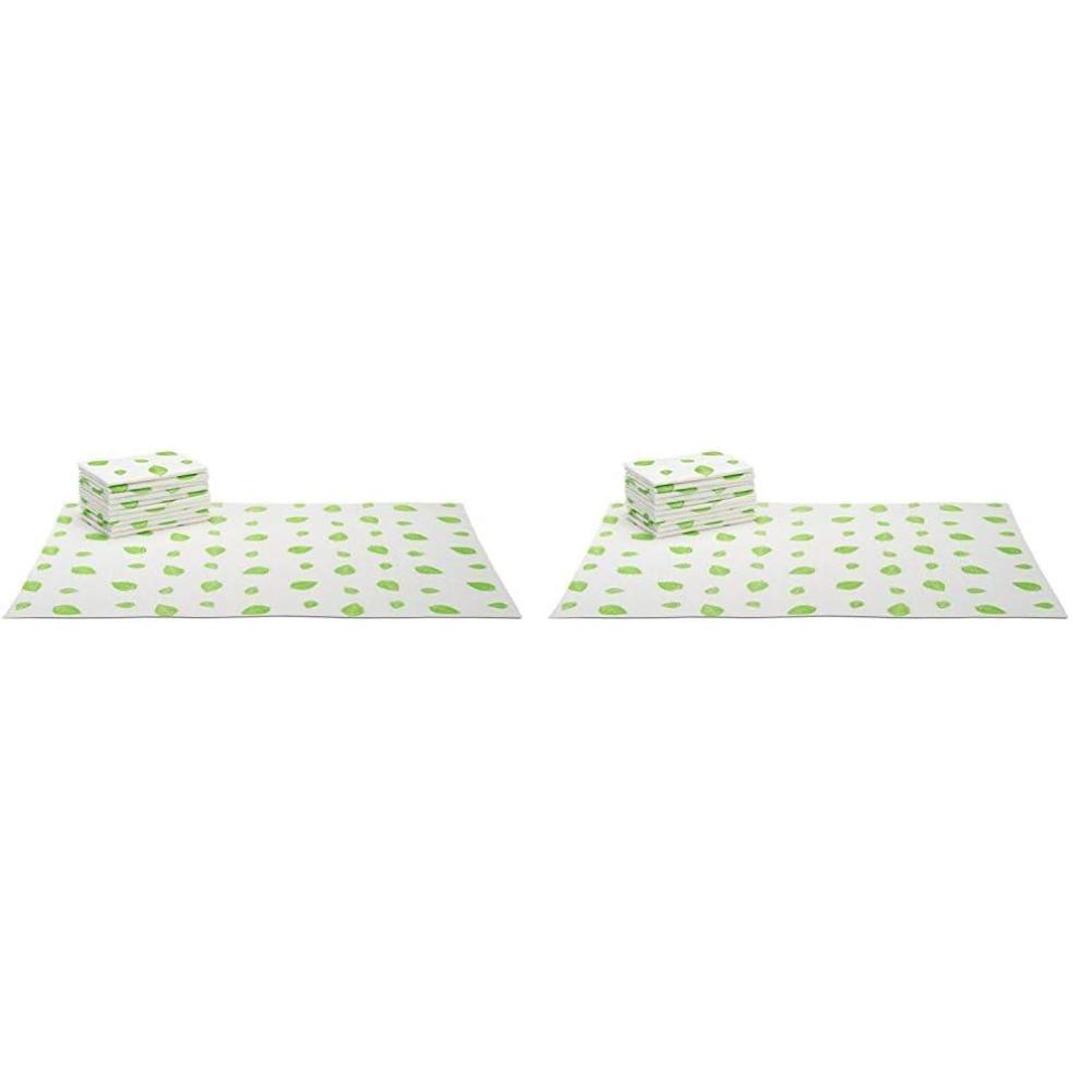 imageMunchkin Arm ampamp Hammer Disposable Changing Pad 10 Count  WhiteGreen10 Count Pack of 2