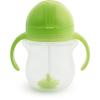 imageMunchkin Any Angle Sippy Cups for Toddlers Spill Proof Weighted Straw Cup with Transition Handles for Babies 6 Months and Up 7 Ounce 2 Pack PinkPurpleBlueGreenPinkPurple