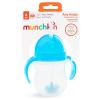 imageMunchkin Any Angle Sippy Cups for Toddlers Spill Proof Weighted Straw Cup with Transition Handles for Babies 6 Months and Up 7 Ounce 2 Pack PinkPurpleBlue