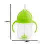 imageMunchkin Any Angle Sippy Cups for Toddlers Spill Proof Weighted Straw Cup with Transition Handles for Babies 6 Months and Up 7 Ounce 2 Pack PinkPurpleGreen