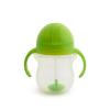 imageMunchkin Any Angle Sippy Cups for Toddlers Spill Proof Weighted Straw Cup with Transition Handles for Babies 6 Months and Up 7 Ounce 2 Pack PinkPurpleGreen