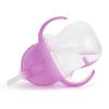 imageMunchkin Any Angle Sippy Cups for Toddlers Spill Proof Weighted Straw Cup with Transition Handles for Babies 6 Months and Up 7 Ounce 2 Pack PinkPurplePurple