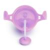 imageMunchkin Any Angle Sippy Cups for Toddlers Spill Proof Weighted Straw Cup with Transition Handles for Babies 6 Months and Up 7 Ounce 2 Pack PinkPurplePinkPurple