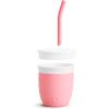 imageMunchkin Cest Silicone Open Training Cup with Straw for Babies and Toddlers 6 Months 4 Ounce 1 Pack CoralCoral