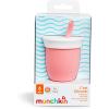 imageMunchkin Cest Silicone Open Training Cup with Straw for Babies and Toddlers 6 Months 4 Ounce 1 Pack CoralCoral