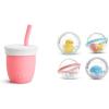 imageMunchkin Cest Silicone Open Training Cup with Straw for Babies and Toddlers 6 Months 4 Ounce 1 Pack CoralCoral