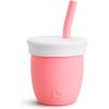 imageMunchkin Cest Silicone Open Training Cup with Straw for Babies and Toddlers 6 Months 4 Ounce 1 Pack CoralMint