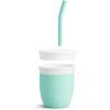 imageMunchkin Cest Silicone Open Training Cup with Straw for Babies and Toddlers 6 Months 4 Ounce 1 Pack CoralMint
