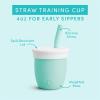 imageMunchkin Cest Silicone Open Training Cup with Straw for Babies and Toddlers 6 Months 4 Ounce 1 Pack CoralMint