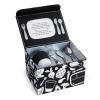 imageMunchkin Grown Ups Table Toddler Dining Set Featuring Stainless Steel Utensils Black