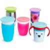 imageMunchkin Miracle 360 Sippy Cup Lids 4 Count PinkBlueGreenPurpleCup