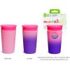 imageMunchkin Miracle 360 Sippy Cup for Toddlers Color Changes with Cold Drinks 9 Ounce BluePink  Straw  Sipper Lid