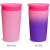 imageMunchkin Miracle 360 Sippy Cup for Toddlers Color Changes with Cold Drinks 9 Ounce BluePink