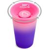 imageMunchkin Miracle 360 Sippy Cup for Toddlers Color Changes with Cold Drinks 9 Ounce BluePink