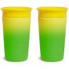 imageMunchkin Miracle 360 Sippy Cup for Toddlers Color Changes with Cold Drinks 9 Ounce BlueYellow