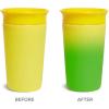 imageMunchkin Miracle 360 Sippy Cup for Toddlers Color Changes with Cold Drinks 9 Ounce BlueYellow