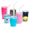imageMunchkin Miracle 360 WildLove Sippy Cup 9 Ounce 2 Pack Polar BearOrca and 3pc Sipper and Straw Lid