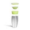 imageMunchkin Sippy Cup for Toddlers Miracle 360 Stainless Steel with Straw Cup and Open Sipper Lid Grow with Me Kit 10 Ounce BlueGreen  Sipper and Straw Lid