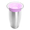 imageMunchkin Sippy Cup for Toddlers Miracle 360 Stainless Steel with Straw Cup and Open Sipper Lid Grow with Me Kit 10 Ounce BluePurple  Sipper and Straw Lid