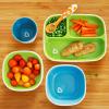 imageMunchkin Splash 4 Piece Toddler Divided Plate and Bowl Dining Set PinkPurpleBlueGreen PlatesBowls
