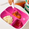 imageMunchkin Splash 4 Piece Toddler Divided Plate and Bowl Dining Set PinkPurplePinkPurple PlatesBowls