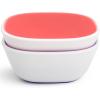 imageMunchkin Splash 4 Piece Toddler Divided Plate and Bowl Dining Set PinkPurplePinkPurple PlatesBowls