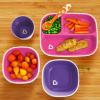 imageMunchkin Splash 4 Piece Toddler Divided Plate and Bowl Dining Set PinkPurplePinkPurple PlatesBowls
