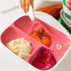 imageMunchkin Splash 4 Piece Toddler Divided Plate and Bowl Dining Set PinkPurplePinkPurple PlatesBowls