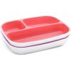imageMunchkin Splash 4 Piece Toddler Divided Plate and Bowl Dining Set PinkPurplePinkPurple PlatesBowls