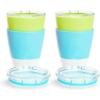 imageMunchkin Splash Open Toddler Cups with Training Lids 7 Ounce Multicolored 4 PackBlueGreen