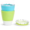 imageMunchkin Splash Open Toddler Cups with Training Lids 7 Ounce Multicolored 4 PackBlueGreen