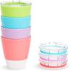 imageMunchkin Splash Open Toddler Cups with Training Lids 7 Ounce Multicolored 4 PackBlueGreenPinkPurple