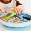 imageMunchkin Stay Put Suction Plates for Baby and Toddler 3 Divided Sections  BlueGreen