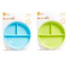 imageMunchkin Stay Put Suction Plates for Baby and Toddler 3 Divided Sections  BlueGreen
