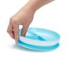imageMunchkin Stay Put Suction Plates for Baby and Toddler 3 Divided Sections  BlueGreen