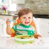 imageMunchkin Stay Put Suction Plates for Baby and Toddler 3 Divided Sections  BlueGreen